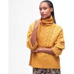 Női Klasszikus Gyapjú Sárga Barbour Kézzel mosható Sweater-ek 