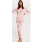 Női Lezser Feliratos Rózsaszín Italian Fashion Hosszu ujjú Bélelt Pizsamák Karácsonyra S-es 