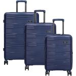 Poliészter Kék Kerekes Bőrönd szettek 3 darab / csomag 