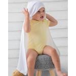 Bébi kapucnis organikus takaró BabyBugz Baby Organic Hooded Blanket Egy méret, Fehér/Fehér Organik