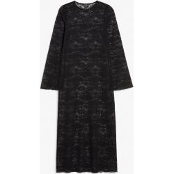 Bell sleeved lace dress - Black