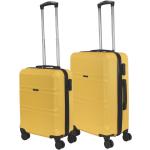 Poliészter Sárga Benzi Kerekes Bőrönd szettek 2 darab / csomag akciósan 
