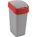Billenõs szelektív hulladékgyűjtõ, műanyag, 45 l, CURVER, piros/szürke (UCF03)