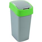 Billenõs szelektív hulladékgyűjtõ, műanyag, 45 l, CURVER, zöld/szürke (UCF01)