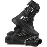 Női Lezser Fekete Karl Lagerfeld Bokacipők Fűzős kapoccsal Marhabőr 38-as méretben 