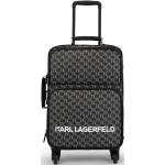 Női Fekete Karl Lagerfeld Kerekes Utazó bőröndök Fenntartható forrásból 