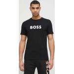 Férfi Fekete Boss Kereknyakú Rövid ujjú pólók M-es 