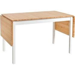 Brisbane bõvíthetõ borovi fenyõ étkezõasztal fehér konstrukcióval, 120 (200) x 70 cm - Bonami Essentials