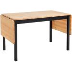 Brisbane bõvíthetõ borovi fenyõ étkezõasztal fekete konstrukcióval, 120 (200) x 70 cm - Bonami Essentials