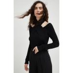 Női Magas nyakú Elasztán Fekete Bazaar Hosszu ujjú Téli divat cikkek XS-es 