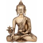 Ázsiai Aranyozott Arany Bodhi Yoga Szobrok 18 cm-es méretben 