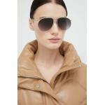 Designer Női Műanyag Arany Burberry Aviator napszemüvegek 