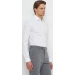 Designer Férfi Klasszikus Szövet Fehér Calvin Klein Slim fit ingek Fenntartható forrásból 