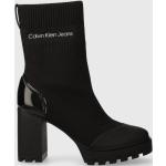 Designer Női Farmer Fekete Calvin Klein Jeans Platform cipők - 9 cm fölötti sarokkal akciósan 39-es méretben 