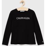Designer Fekete Calvin Klein Jeans Gyerek hosszú ujjú pólók 