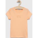 Designer Feliratos Narancssárga Calvin Klein Jeans Gyerek pólók Fenntartható forrásból 128-as méretű 