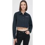 Designer Női Feliratos Poliészter Fekete Calvin Klein Jeans Blúzok S-es 