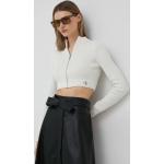 Designer Női Hosszú Farmer Bézs Calvin Klein Jeans Hosszu ujjú Kardigánok XL-es 