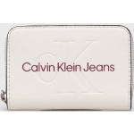 Designer Női Farmer Fehér Calvin Klein Jeans Cipzáras pénztárcák 