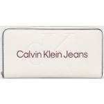 Designer Női Farmer Fehér Calvin Klein Jeans Cipzáras pénztárcák 