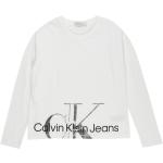 Calvin Klein Jeans Póló fehér / ezüst / fekete