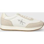 Calvin Klein Jeans Sportcipõ Retro Runner Low Lace Ny Ml Bézs, Yw0yw01326
