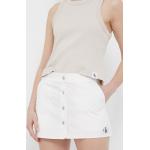Gombos Designer Női Szövet Fehér Calvin Klein Jeans Mini Farmerszoknyák Fenntartható forrásból XS-es 