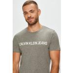 Designer Férfi Szürke Calvin Klein Jeans Kereknyakú Pólók akciósan S-es 