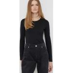 Designer Női Fekete Calvin Klein Kereknyakú Hosszú ujjú pólók XS-es 