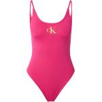 Calvin Klein Swimwear Fürdõruhák sötét-rózsaszín / sárga
