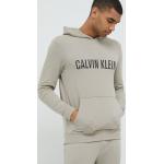 Designer Férfi Lezser Elasztán Bézs Calvin Klein Hosszu ujjú Pizsama felsők Fenntartható forrásból S-es 