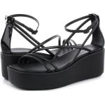 Designer Női Klasszikus Bőr Fekete Calvin Klein Nyári cipők 40-es méretben 