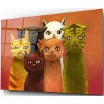 Cartoon Cats üvegkép, 72 x 46 cm - Insigne