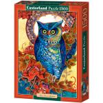Castorland 1500 db-os puzzle - Kék bagoly, David Galchutt (C-151110)