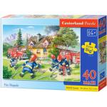 Castorland Tűzoltóság 24   darabos  Puzzle-k 3 - 5 éves korig 