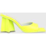 Designer Női Lezser Bőr Sárga Chiara Ferragni Magassarkú cipők 36-os méretben 