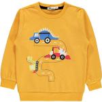 Civil Járműves sárga kisfiú pulóver (Méret 104-110)