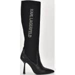 Női Elegáns Fekete Karl Lagerfeld Téli Téli cipők - Hegyes orral 39-es méretben 