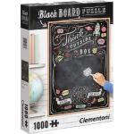 Karton Fekete Clementoni 1000 darabos  Puzzle-k 9 - 12 éves korig 