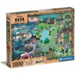 Clementoni 1000 db-os puzzle - Disney 101 Kiskutya Történet Térkép (39665)