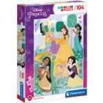 Clementoni 104 db-os Szuper Színes puzzle - Disney Princess hercegnõk (25736)