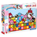 Színes Clementoni Hello Kitty 24   darabos  Mese puzzle-k 3 - 5 éves korig 