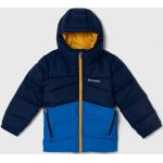 Lezser Nylon Sötétkék árnyalatú Columbia Bélelt Gyerek kabátok - Vízálló 128-as méretű 