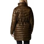 Női Gyapjú Zöld Columbia Steppelt kabátok akciósan M-es 