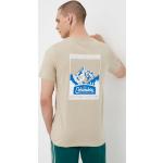 Férfi Klasszikus Feliratos Elasztán Bézs Columbia Feliratos pólók Bio összetevőkből L-es 