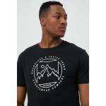 Férfi Feliratos Fekete Columbia Kereknyakú Feliratos pólók Bio összetevőkből S-es 