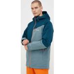 Férfi Türkiz Columbia Sportos kabátok Fenntartható forrásból - Vízálló - Szélálló L-es 