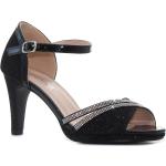 Strasszos Női Elegáns Fekete Magassarkú cipők - 9 cm fölötti sarokkal 41-es méretben 