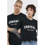 Férfi Feliratos Fekete Converse Kereknyakú Feliratos pólók XS-es 