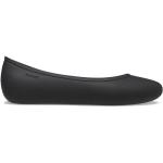 Női Klasszikus Gumi Fekete Crocs Balerina cipők 